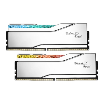 32 GB G.Skill DIMM DDR5-7600 (2x 16 GB) Dual-Kit (silber. F5-7600J3646G16GX2-TR5S. Trident Z5 Royal. INTEL XMP)