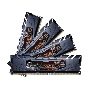 64 GB G.Skill DIMM DDR4-3200 (4x 16 GB) Quad-Kit (schwarz. F4-3200C16Q-64GFX. Flare X. INTEL XMP)