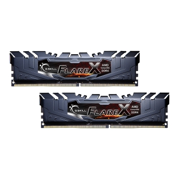Preview: 64 GB G.Skill DIMM DDR4-3200 (4x 16 GB) Quad-Kit (schwarz. F4-3200C16Q-64GFX. Flare X. INTEL XMP)