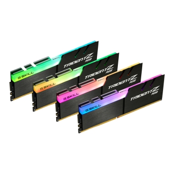 Preview: 32 GB DIMM DDR4-4000(4x 8 GB)Quad-Kit(schwarz. F4-4000C18Q-32GTZRB. Trident Z RGB. INTEL XMP)