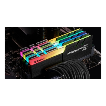 Preview: 32 GB DIMM DDR4-4000(4x 8 GB)Quad-Kit(schwarz. F4-4000C18Q-32GTZRB. Trident Z RGB. INTEL XMP)