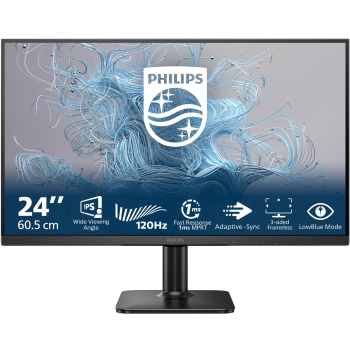 60.5cm/23.8 (1920x1080) Philips 24E2N1110/00 16:9 FHD IPS 4ms 120Hz VGA HDMI VESA Black