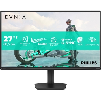68.5cm/27 (1920x1080) Philips Evnia 27M2N3200NF/00 16:9 IPS 0.5ms 144Hz HDMI1.4 DisplayPort1.4 G-Sync HDR10 Dark Grey