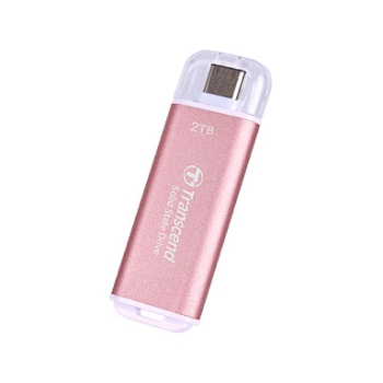 Preview: Transcend ESD300 - 2 TB - extern (tragbar) - USB 3.2 Gen 2x1 (USB-C Steckverbinder) - Rosy Pink