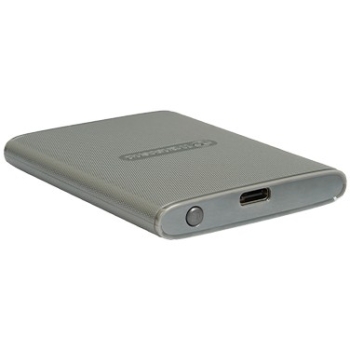 Preview: Transcend ESD360C - 1 TB - extern (tragbar) - USB 3.2 Gen 2x2 (USB-C Steckverbinder) - 256-Bit-AES - Grau