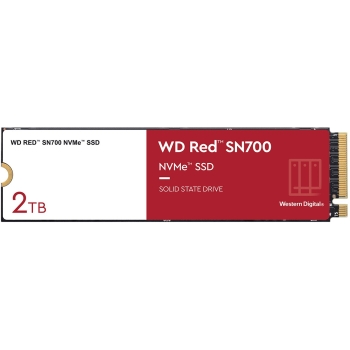2.5 WD Red SN700 NVMe 2TB M.2 2280 PCIe Gen3 8Gb/s internal drive for NAS devices
