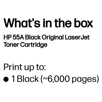 Preview: HP 55A original LaserJet Toner cartridge CE255A black standard capacity 6.000 pages 1-pack