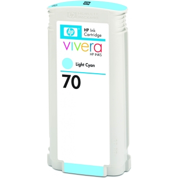 Preview: HP 70 original Ink cartridge C9390A light cyan standard capacity 130ml 1-pack