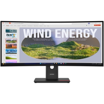 LENOVO ThinkVision T34WD-40 86.36cm 34Zoll 3440x1440 Curved VA 120Hz USB-C docking 96W Mirror power button TopSeller