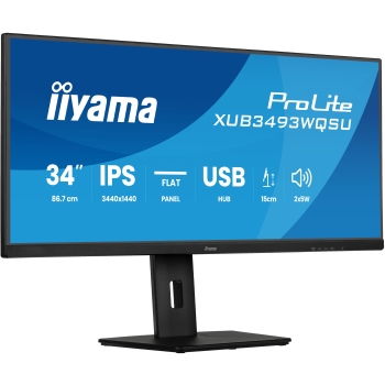 IIYAMA XUB3493WQSU-B6 86.36cm 34Zoll UW IPS-panel 3440x1440 120Hz 21:9 400cdm 1000:1 1ms