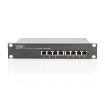 DIGITUS Switch 8-Port Gigabit Unmanaged schwarz