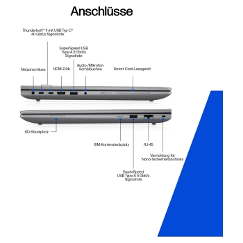Preview: HP ZBook X G1i Intel Core Ultra 7 255H 40.64cm 16Zoll WUXGA 32GB 1TB/SSD W11P 1J Gar (DE)