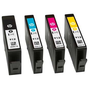 Preview: HP 912 CMYK Original Ink Cartridge 4-Pack