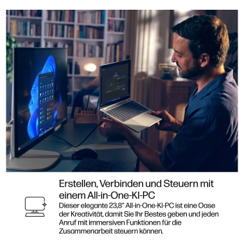 Preview: HP Elite Studio 8 AiO Intel Core Ultra 7 265 60.45cm 23.8Zoll FHD 16GB 512GB/SSD W11P 3J Gar (DE)