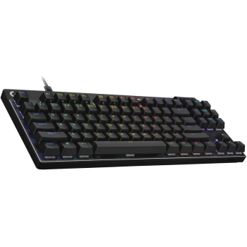Preview: Logitech PRO X TKL RAPID Schwarz . Kabelgebundene Gaming-Tastatur. Magnetische Analog-Switches. Rapid-Trigger. LIGHTSYNC RGB