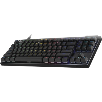 Preview: Logitech PRO X TKL RAPID Schwarz . Kabelgebundene Gaming-Tastatur. Magnetische Analog-Switches. Rapid-Trigger. LIGHTSYNC RGB