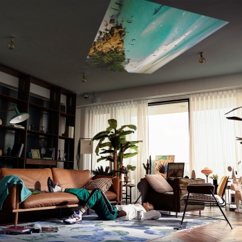 Preview: (1920x1080) Samsung The Freestyle SP-LFF3CLAX - 2. Gen DLP /LED -550 Lm - Full HD