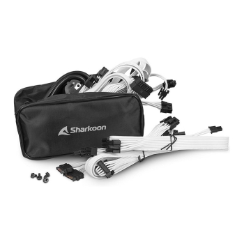 Preview: 1000W Sharkoon REBEL P30 Gold 1000W ATX3.0 (wei, 1x 12VHPWR, 4x PCIe, Kabel-Management, 1000 Watt)