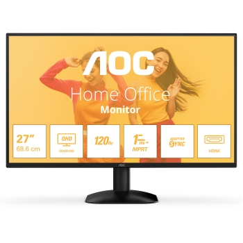 68.6cm / 27 (2560x1440) AOC Q27B35S3 16:09 HDMI+DP IPS 120Hz LS 1ms black