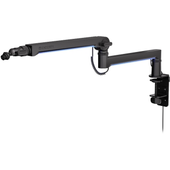 ENDORFY Mikrofonhalterung Broadcast Low Profile RGB Boom Arm (schwarz. fr Mikrofone bis 2kg. LED-Hintergrundbeleuchtung)