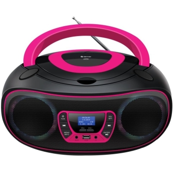 Denver DAB+ Boombox Mit DAB+/FM-Radio. Bluetooth-Funktion.pink