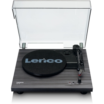 LENCO LS-10BK Plattenspieler mit Lautsprechern. schwarz/Holz