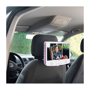 Preview: LENCO DVP-910 9 DVD-Player + USB & KfZ-Halterung. pink/wei