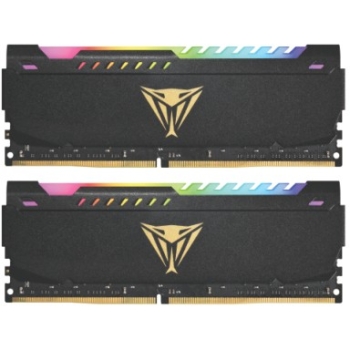 32 GB Patriot DIMM 3600 (2x 16 GB) Dual-Kit (schwarz. PVSR432G360C8K. Viper Steel RGB. INTEL XMP)
