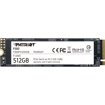 M.2 Patriot P300 512 GB (PCIe 3.0 x4. NVMe 1.3. M.2 2280)