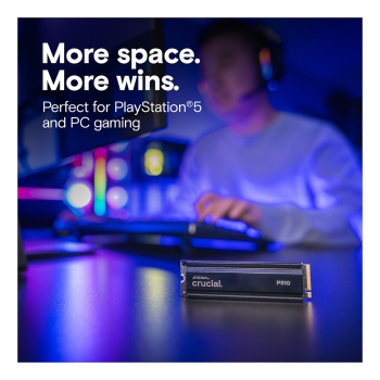 Preview: M.2 Crucial P510 Gen5 2280 2TB NVMe PCIe mit Heatsink