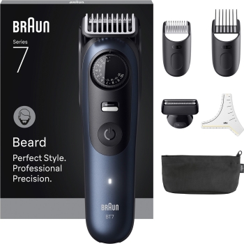 Braun Series 7 Beard Trimmer BT7520 244909 Akku/Netz deep blue metallic 6 Aufsät