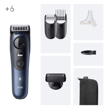 Preview: Braun Series 7 Beard Trimmer BT7520 244909 Akku/Netz deep blue metallic 6 Aufsät