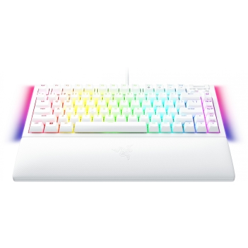 Preview: Razer BlackWidow V4 - Tastatur - 75% - Hintergrundbeleuchtung - USB-C - USA - Tastenschalter: Razer Mechanical - wei (RZ03-05001700-R3M1)