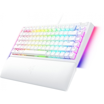 Preview: Razer BlackWidow V4 - Tastatur - 75% - Hintergrundbeleuchtung - USB-C - USA - Tastenschalter: Razer Mechanical - wei (RZ03-05001700-R3M1)