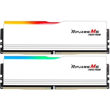 64 GB G.Skill DIMM 6000 (2x 32 GB) Dual-Kit (wei. F5-6000J2836G32GX2-RM5NRW. Ripjaws M5 Neo RGB. AMD EXPO)