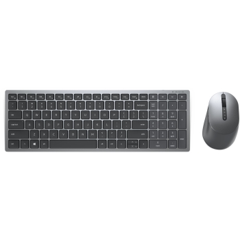 Dell Tastatur+Maus Kabellos 2.4GHz QWERTY Titan Grau