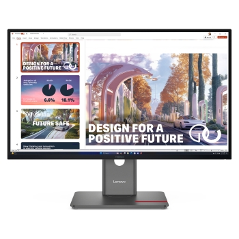 68,6cm/27 (2560x1440) Lenovo ThinkVision P27QD-40 16:9 WQHD IPS 4ms 120Hz HDMI DisplayPort USB-C USB LAN VESA KVM