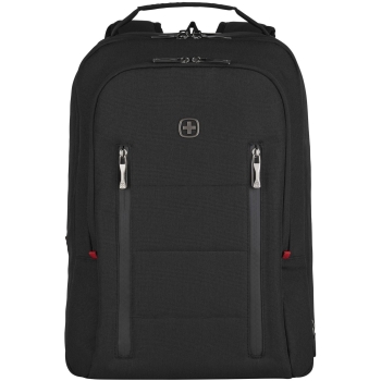 WENGER City Traveler Carry-On 40.64cm 16Zoll Laptop Backpack w/ 12inch Tablet Pocket Black