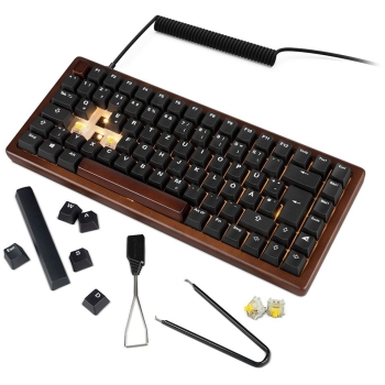 Sharkoon Gaming Tastatur Skiller SGK50S3 Wood schwarz