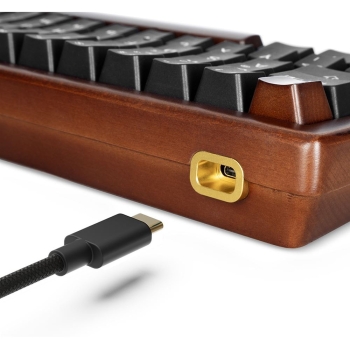 Preview: Sharkoon Gaming Tastatur Skiller SGK50S4 Gen2 Wood schwarz