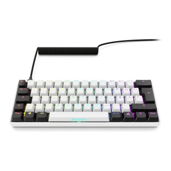 Preview: Sharkoon Gaming Tastatur Skiller SGK50S4 Gen2 weiß-gelb DE