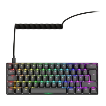 Preview: Sharkoon Gaming Tastatur Skiller SGK50S4 Gen2 schwarz-gelb D