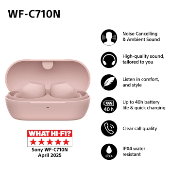 Preview: Sony WF-C710N Kabellose Noise Cancelling-Headphones True Wireless rosa