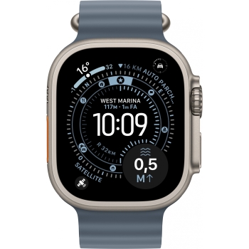 Preview: Apple Watch Ultra 3 Titanium Cellular 49mm Natur (Ocean Armband maritimblau)
