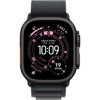 Preview: Apple Watch Ultra 3 Titanium Cellular 49mm Schwarz (Alpine Loop schwarz) Large