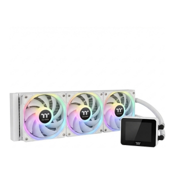 K Thermaltake MAGCurve 360 Ultra Snow All-In-One Liquid Cooler System ARGB Fan