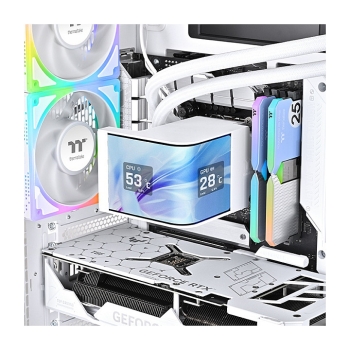 Preview: K Thermaltake MAGCurve 360 Ultra Snow All-In-One Liquid Cooler System ARGB Fan