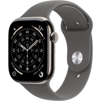 Apple Watch S11 Titan Natur Cellular 46mm (Sportarmband steingrau) S/M