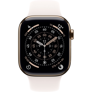 Preview: Apple Watch S11 Titan Gold Cellular 46mm (Sportarmband blassrosa) M/L
