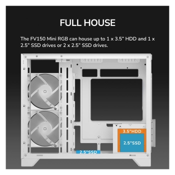 Preview: Mini COUGAR FV150. ARGB. Weiß